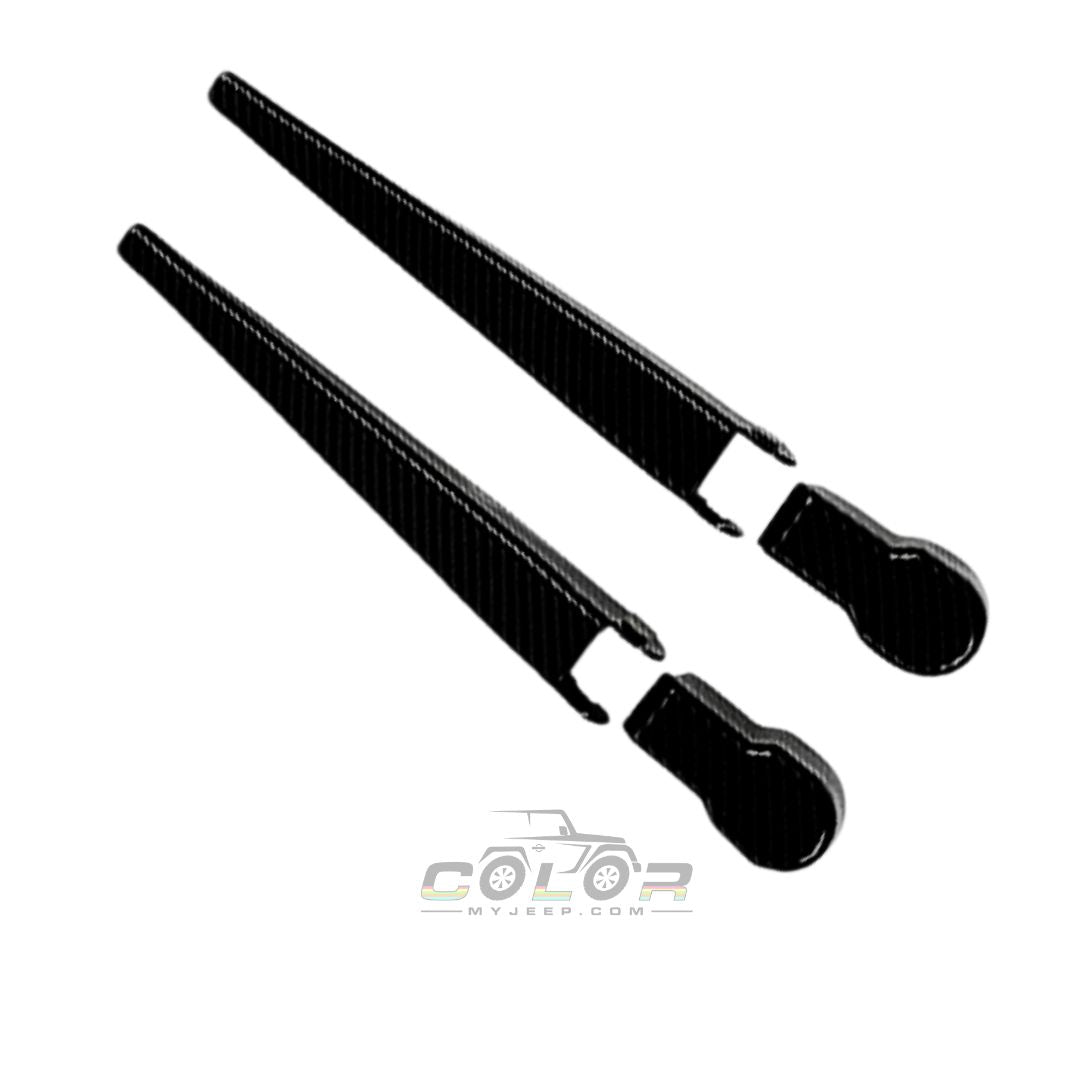 Windshield Wiper Trim Front Wipers Accent Covers Exterior Jeep Trim JK, JKU Wrangler 2007-2018