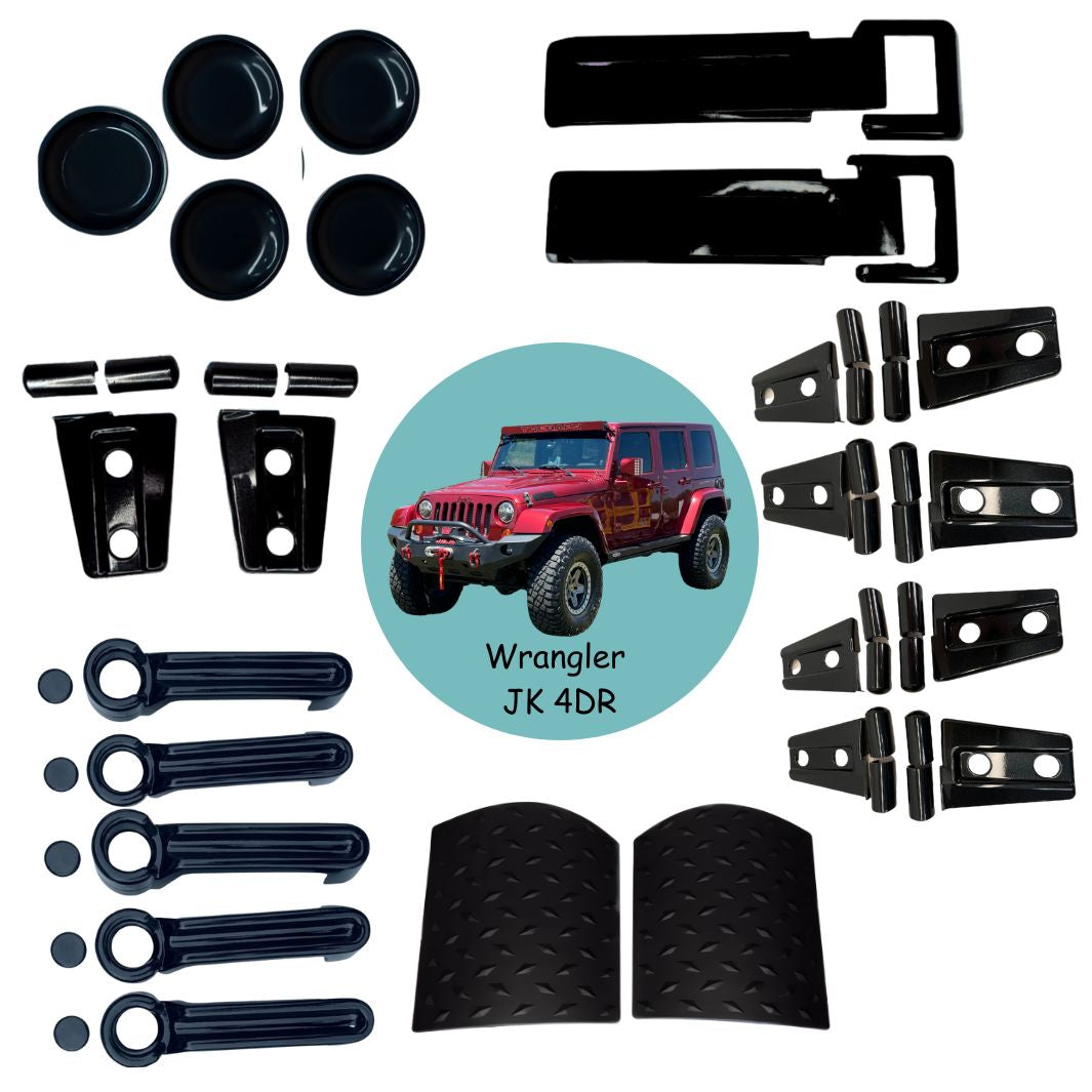 Premium EXTERIOR Accent Trim Cover Package Jeep Wrangler JK 4 Dr