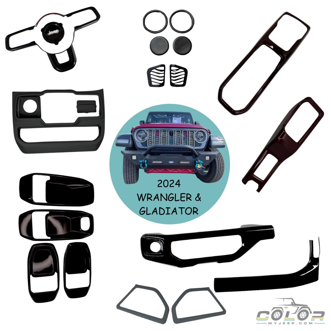Premium INTERIOR Accent Trim Cover Package 2024 and Newer Jeep Gladiator JT