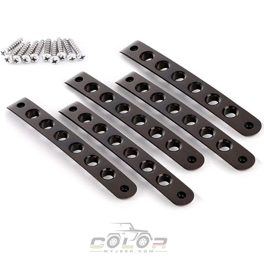 Door Handle Inserts JK and Jeep Liberty 4 Door Handle Accent Covers Exterior Jeep Trim