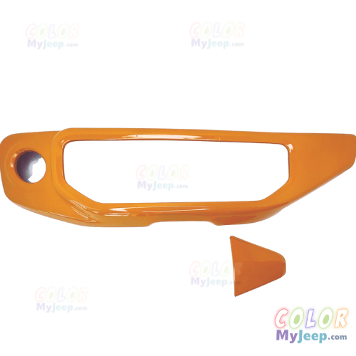 JL, JLU, Sahara, Rubicon, Jeep Wrangler, JT Gladiator Interior Starter Button and Control Knob Dash Cover Accent Trim 2 Piece Set for Driver and Co-Pilot