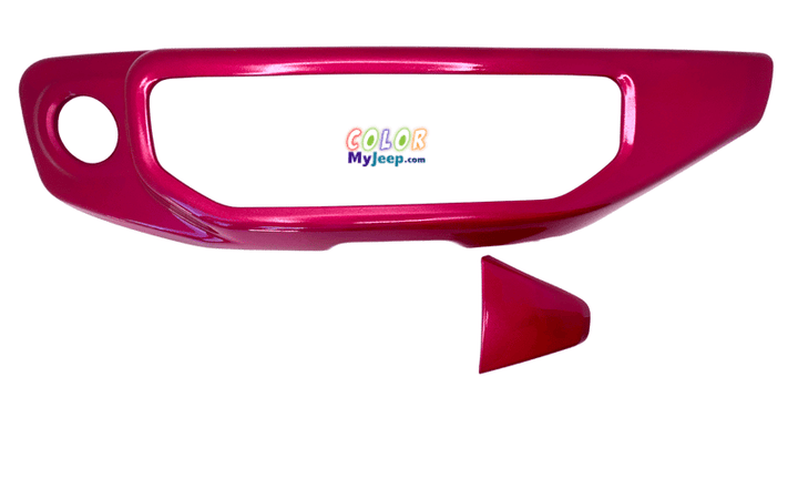 JL, JLU, Sahara, Rubicon, Jeep Wrangler, JT Gladiator Interior Starter Button and Control Knob Dash Cover Accent Trim 2 Piece Set for Driver and Co-Pilot