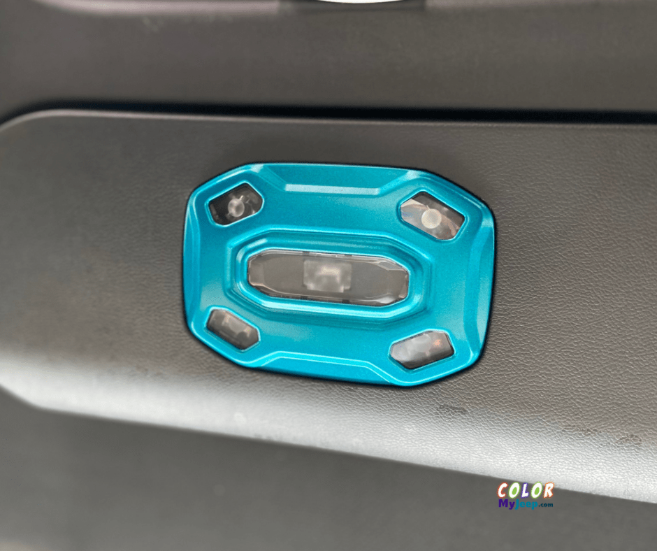 JL, JLU, Sahara, Rubicon, Jeep Wrangler, JT Gladiator Interior Ceiling Light Accent Cover Trim 3 Piece Set