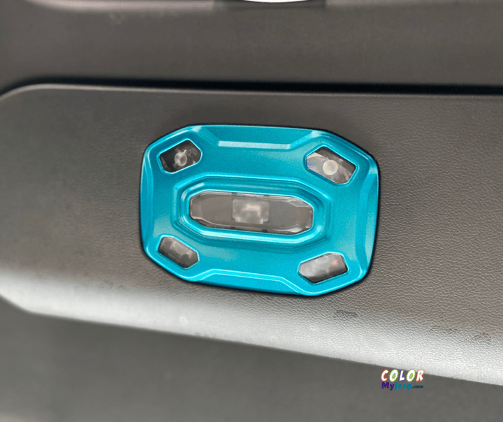 JL, JLU, Sahara, Rubicon, Jeep Wrangler, JT Gladiator Interior Ceiling Light Accent Cover Trim 3 Piece Set