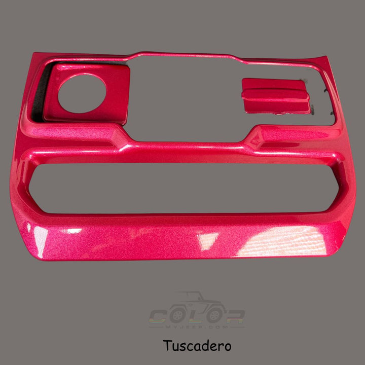 JL, JLU, Sahara, Rubicon, Wrangler, JT Gladiator Jeep Interior Media Control Surround, Auxillary and Media Outlet Accent Cover Trim 3 PCS Set