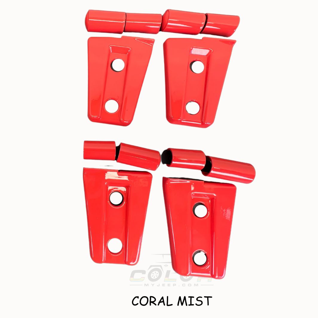 Door Hinge Accent Covers Exterior Jeep Trim,  JK, JKU Wrangler 2007-2018 2 Door