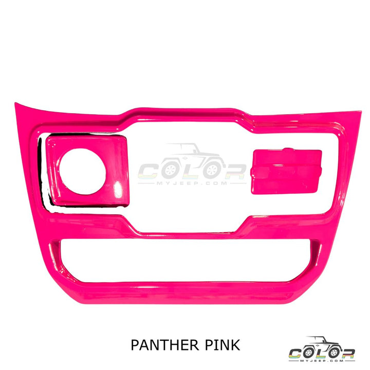 JL, JLU, Sahara, Rubicon, Wrangler, JT Gladiator Jeep Interior Media Control Surround, Auxillary and Media Outlet Accent Cover Trim 3 PCS Set