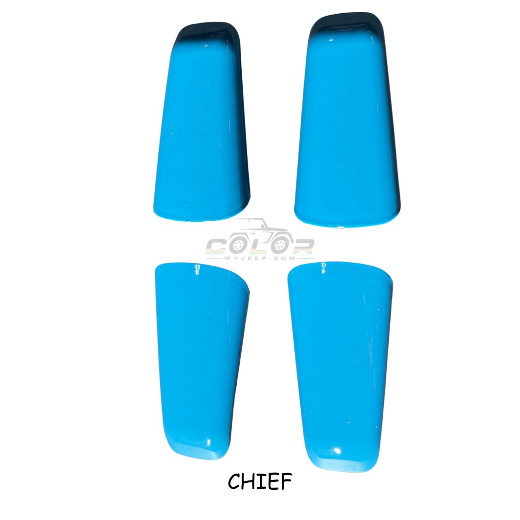 Pillar Handle Covers Accent Trim, 2 Door JL, JLU, Sahara, Rubicon, Jeep Wrangler, JT Gladiator Interior