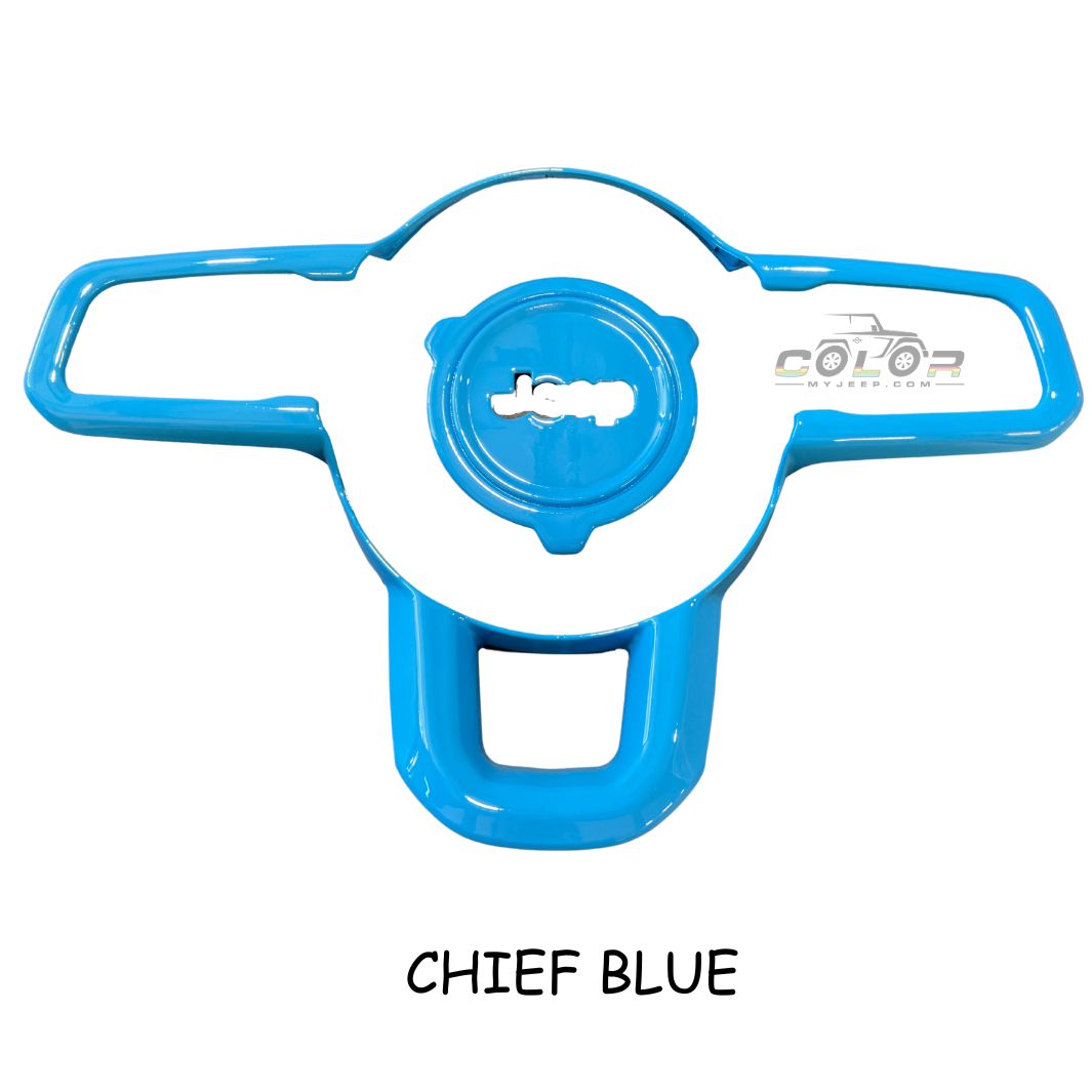 Steering Wheel and Center Hub Trim 2 PCS set, JL/JLU GLADIATOR