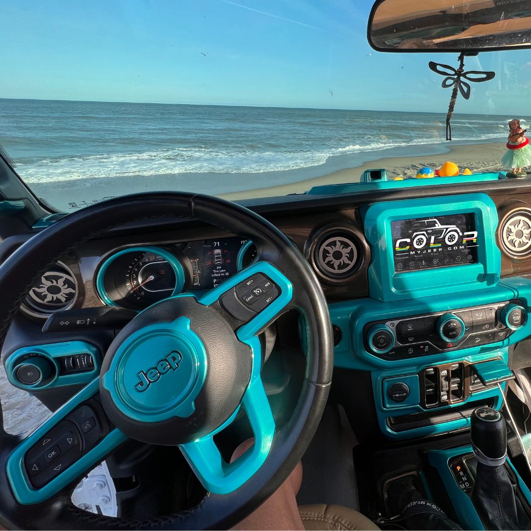 Steering Wheel and Center Hub Trim 2 PCS set, JL/JLU GLADIATOR