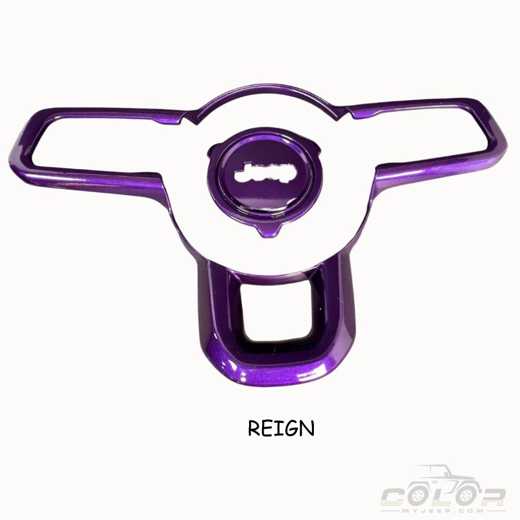 Steering Wheel and Center Hub Trim 2 PCS set, JL/JLU GLADIATOR