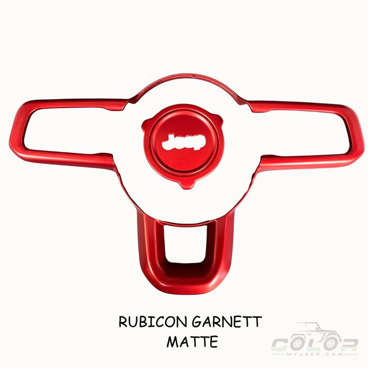 Steering Wheel and Center Hub Trim 2 PCS set, JL/JLU GLADIATOR