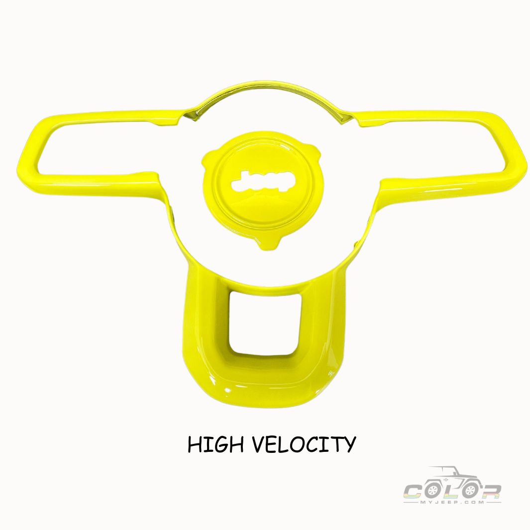 Steering Wheel and Center Hub Trim 2 PCS set, JL/JLU GLADIATOR