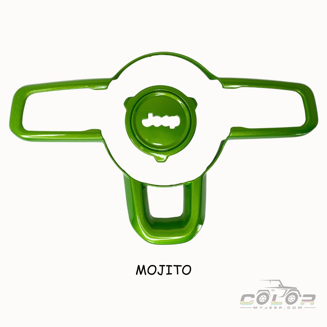 Steering Wheel and Center Hub Trim 2 PCS set, JL/JLU GLADIATOR