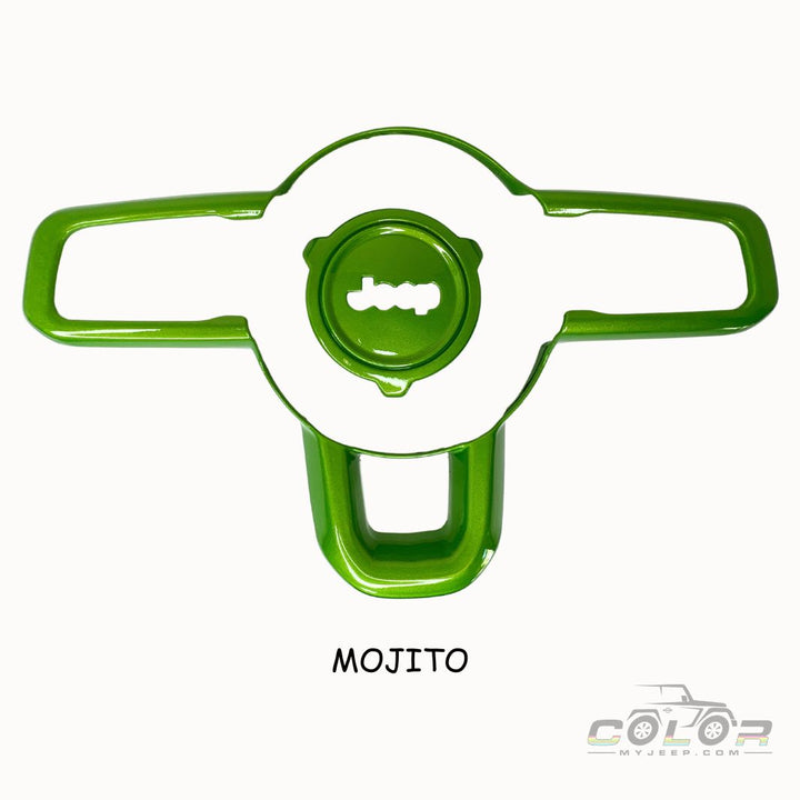 Steering Wheel and Center Hub Trim 2 PCS set, JL/JLU GLADIATOR