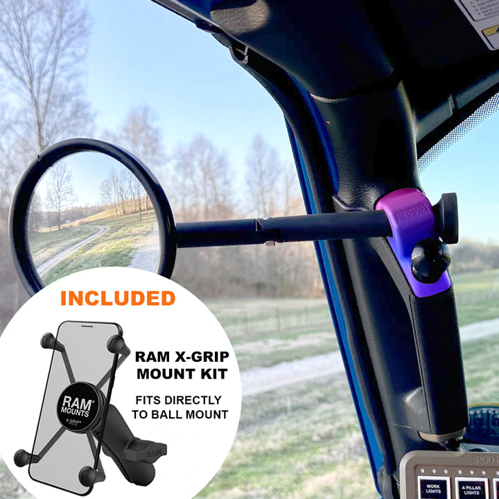 **2024** JL/JLU A-Pillar Side Jeep Mirrors with Base Mount Driver AND Passenger