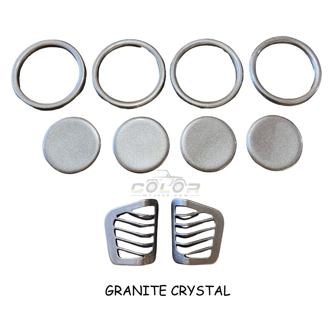 Air Vent Accent Cover Trim 10 Piece Set with Custom Emblems