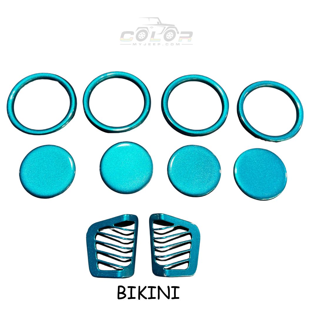 Air Vent Accent Cover Trim 10 Piece Set with Custom Emblems