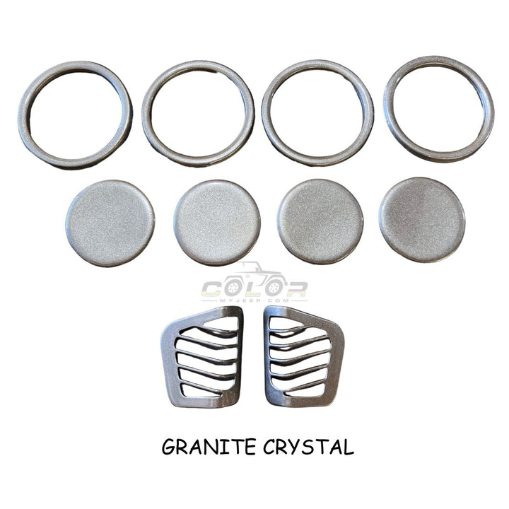 Air Vent Accent Cover Trim 10 Piece Set No Emblem Design