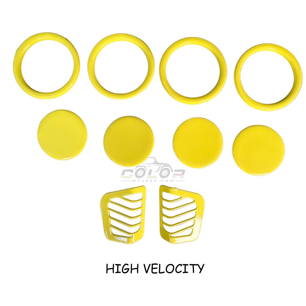 Air Vent Accent Cover Trim 10 Piece Set No Emblem Design