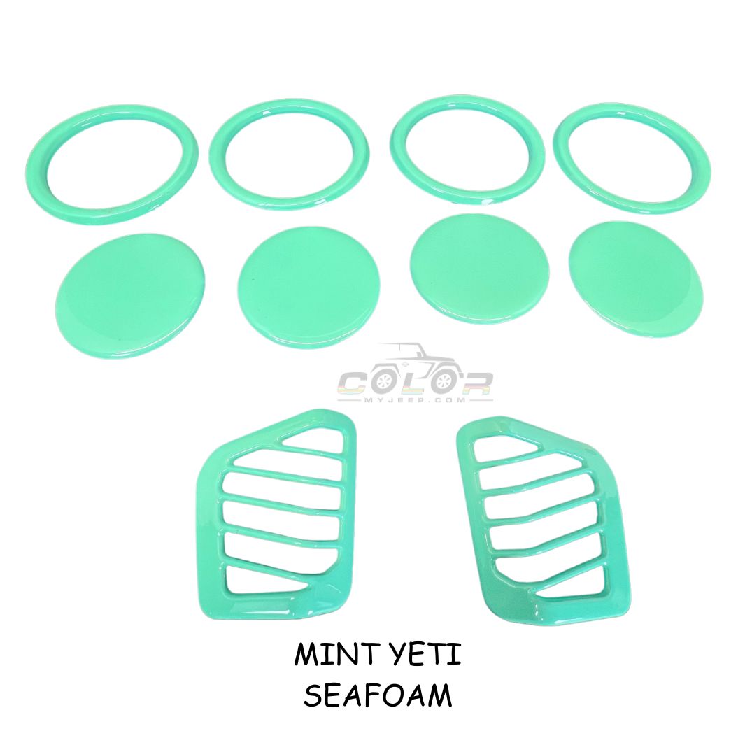 Air Vent Accent Cover Trim 10 Piece Set No Emblem Design