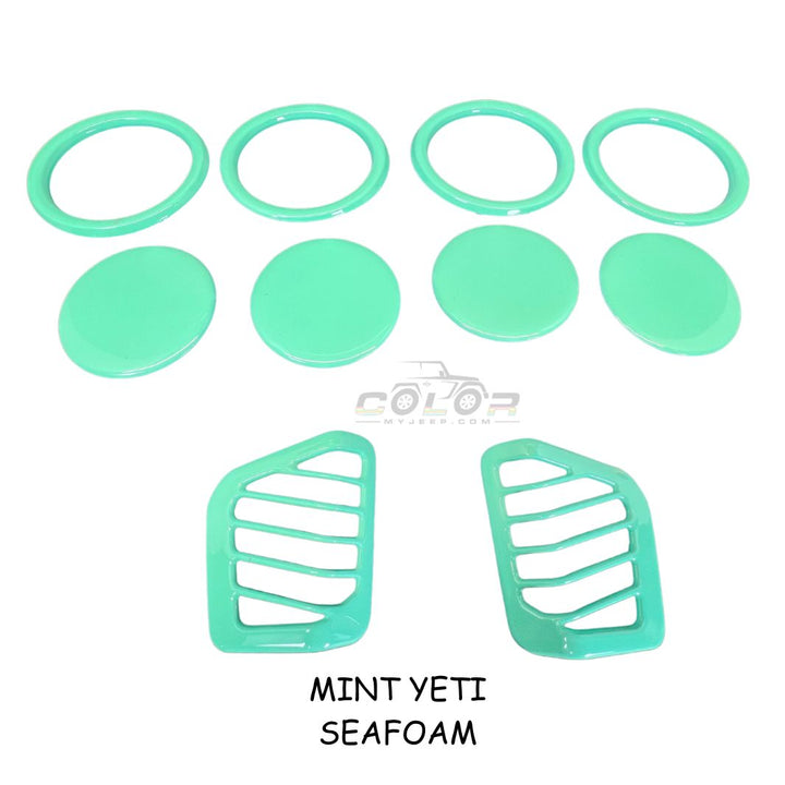 Air Vent Accent Cover Trim 10 Piece Set No Emblem Design