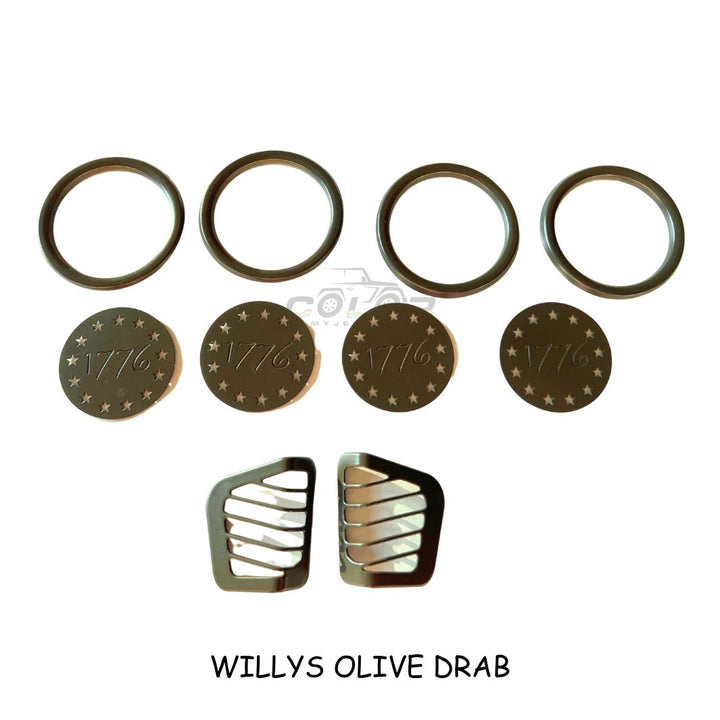 Air Vent Accent Cover Trim 10 Piece Set No Emblem Design