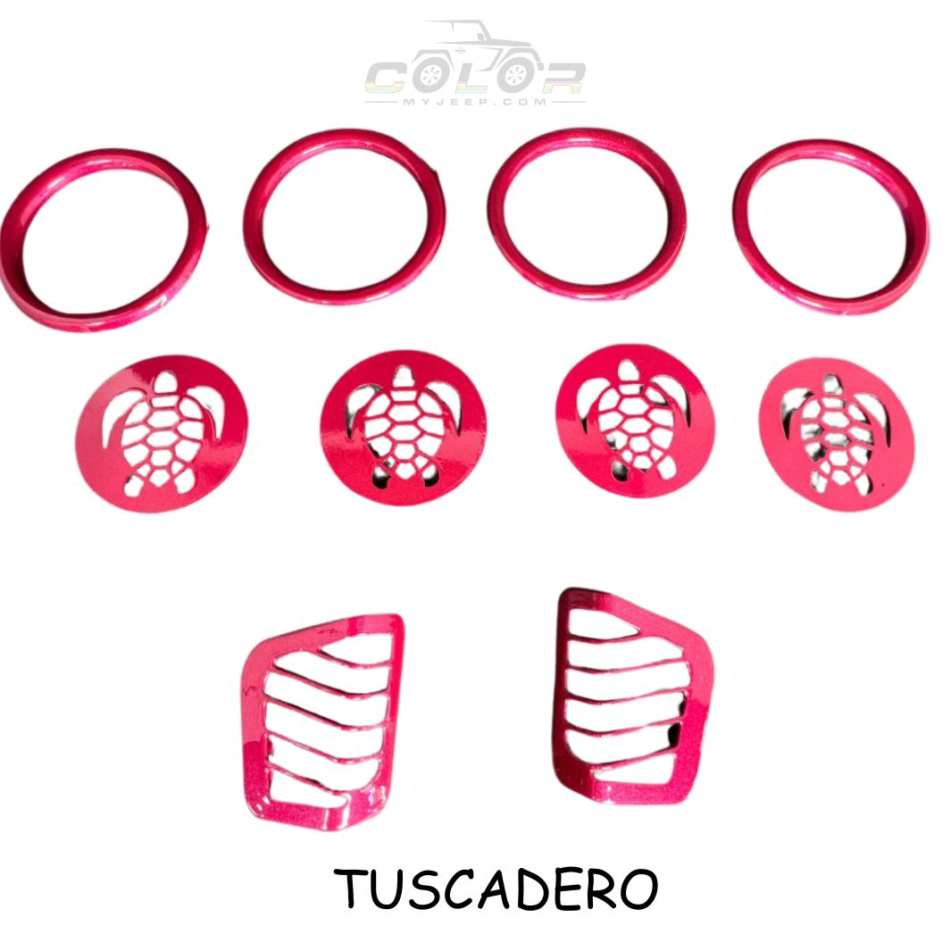 Air Vent Accent Cover Trim 10 Piece Set No Emblem Design