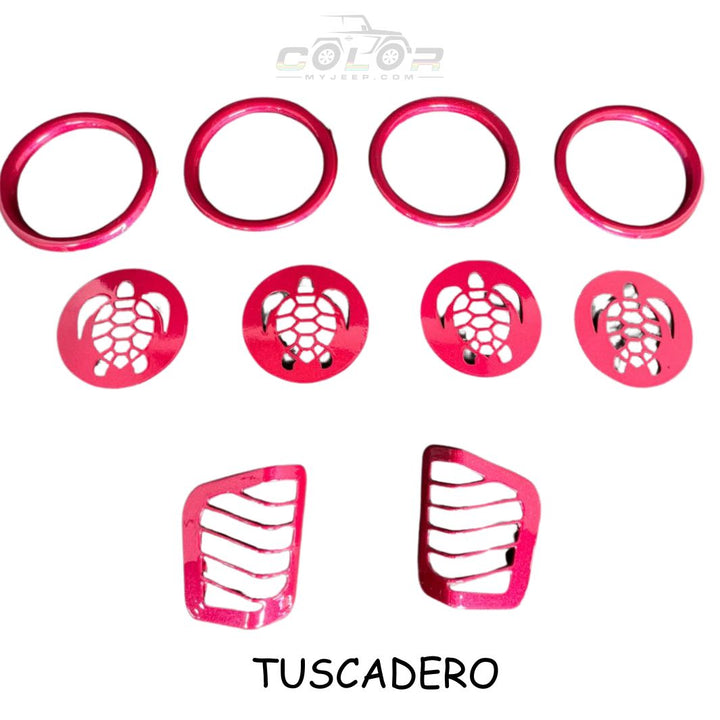 Air Vent Accent Cover Trim 10 Piece Set No Emblem Design