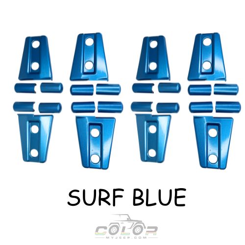 Door Hinge Accent Covers Exterior Jeep Trim,  JK, JKU Wrangler 2007-2018 4 Door