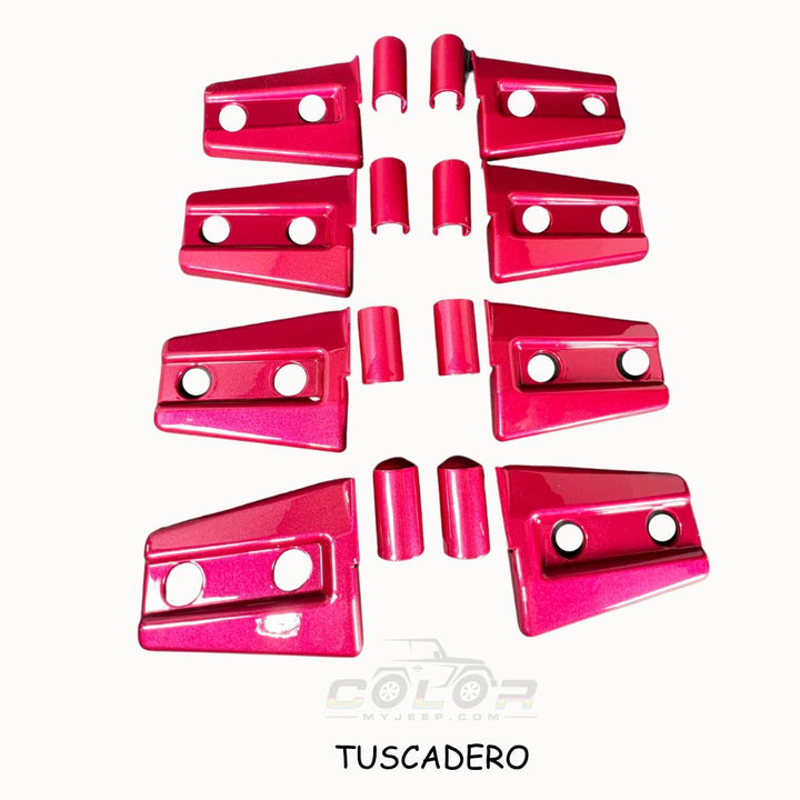 Door Hinge Accent Covers Exterior Jeep Trim,  JK, JKU Wrangler 2007-2018 4 Door
