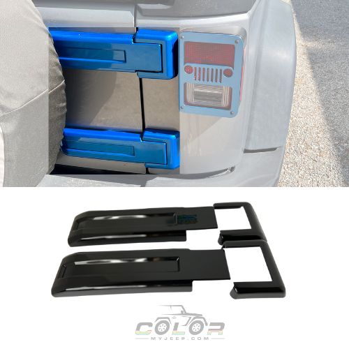 Tailgate Door Hinge Accent Covers Exterior Jeep Trim JK, JKU Wrangler 2007-2018