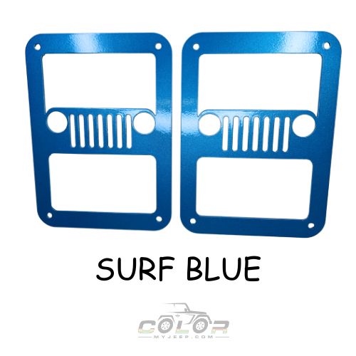 Tail Light Trim Accent Covers Exterior Jeep Trim JK, JKU Wrangler 2007-2018