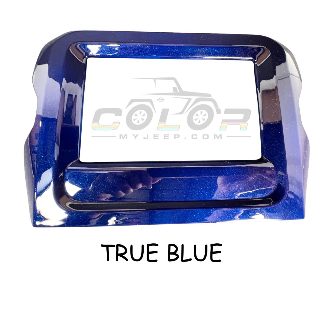 LCD Navigation Surround Dash Frame Accent Trim Cover JL, JLU, Sahara, Rubicon, Jeep Wrangler, JT Gladiator Interior 7"