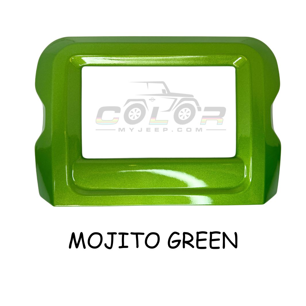 LCD Navigation Surround Dash Frame Accent Trim Cover JL, JLU, Sahara, Rubicon, Jeep Wrangler, JT Gladiator Interior 7"