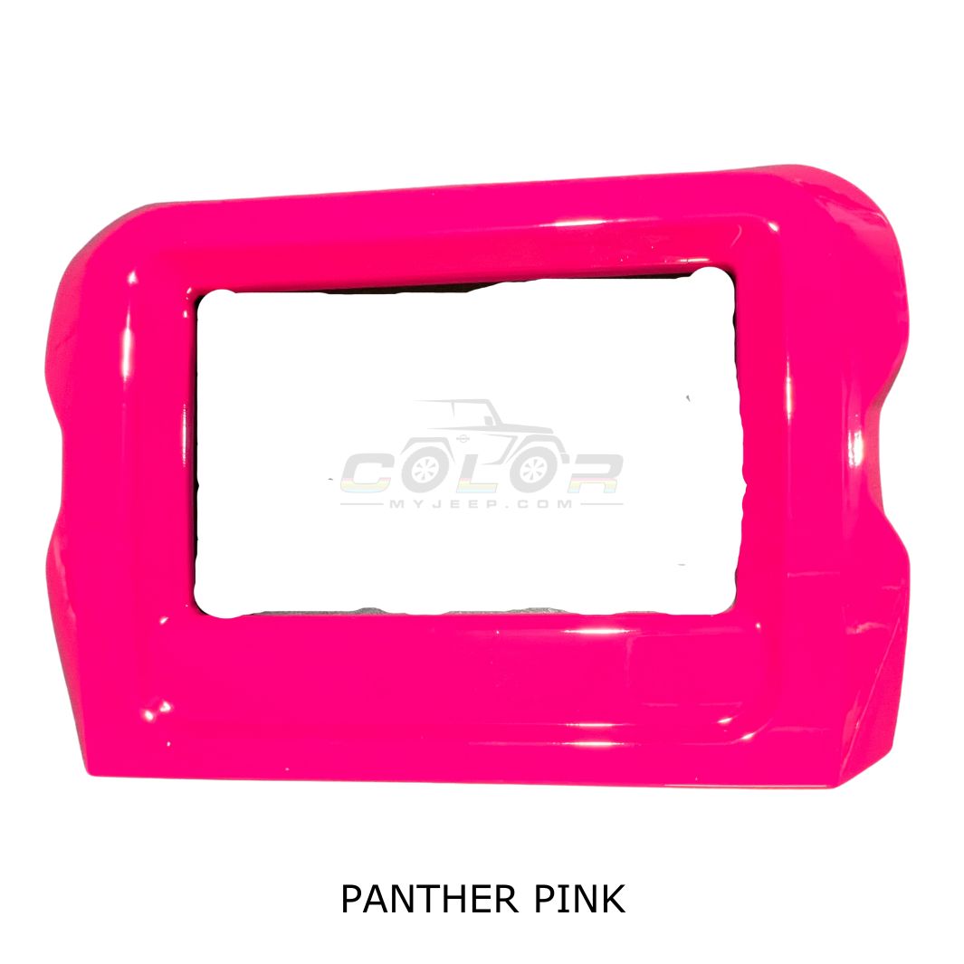 LCD Navigation Surround Dash Frame Accent Trim Cover JL, JLU, Sahara, Rubicon, Jeep Wrangler, JT Gladiator Interior 7"