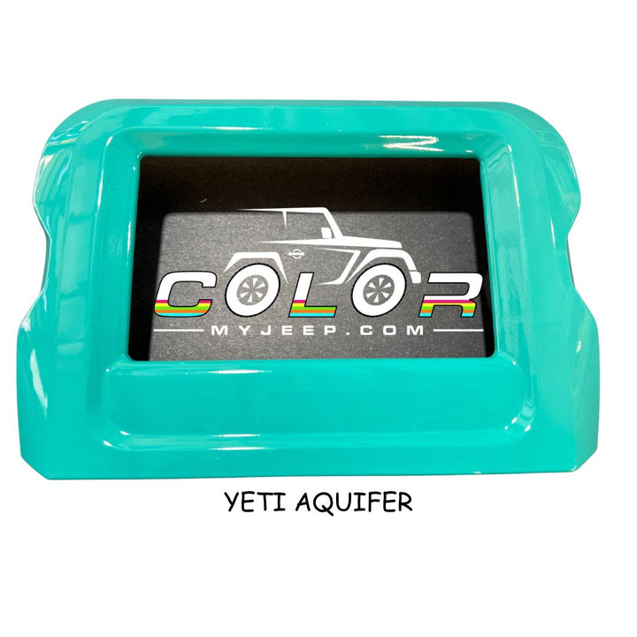 LCD Navigation Surround Dash Frame Accent Trim Cover JL, JLU, Sahara, Rubicon, Jeep Wrangler, JT Gladiator Interior 7"