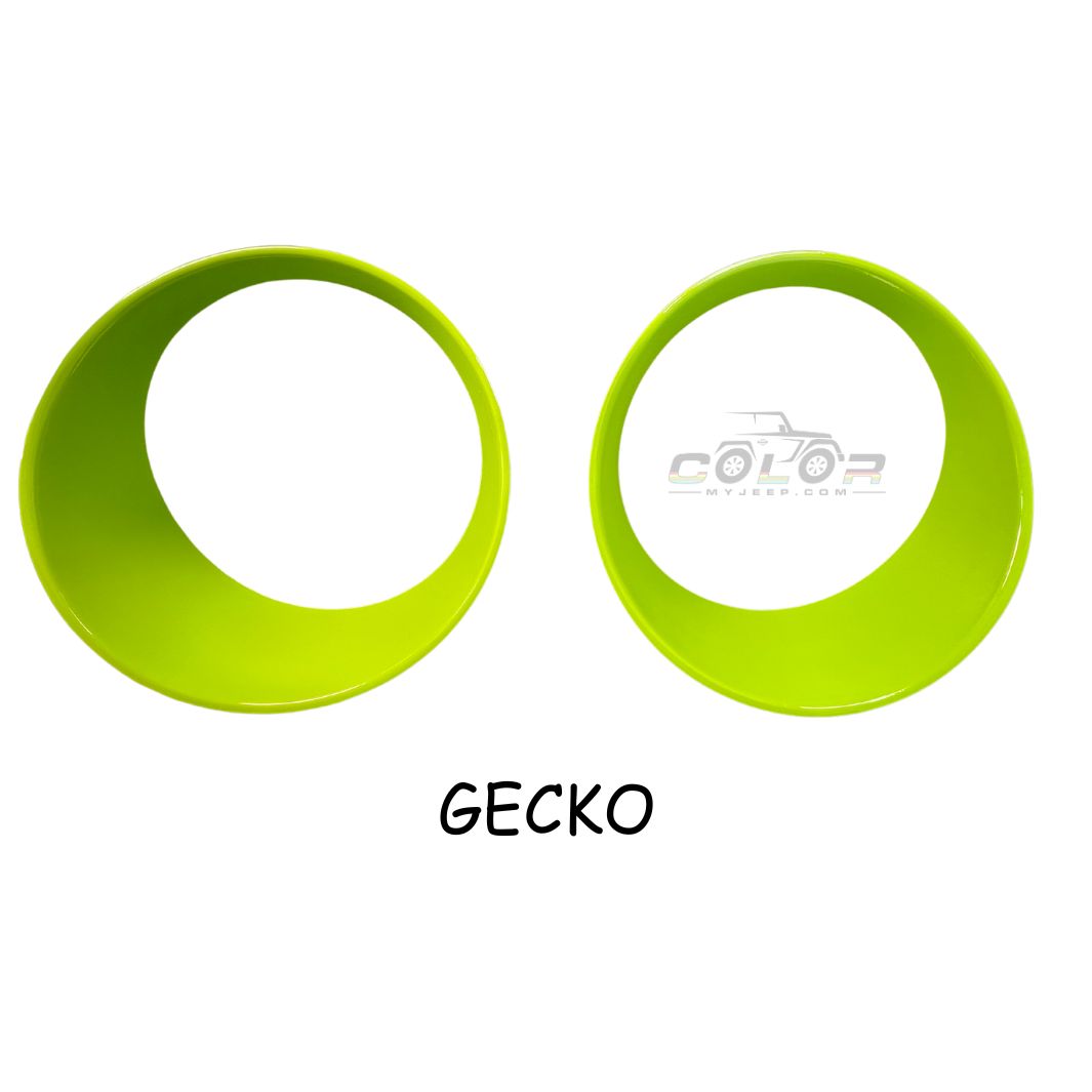 Headlight Bezel Surround Accent Cover Trim Set JL, JLU, Jeep Wrangler, JT, Gladiator. 2018-2023 See Full Description to Confirm Fit!