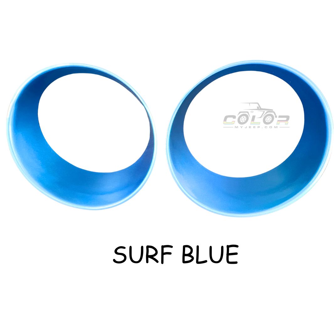 Headlight Bezel Surround Accent Cover Trim Set JL, JLU, Jeep Wrangler, JT, Gladiator. 2018-2023 See Full Description to Confirm Fit!