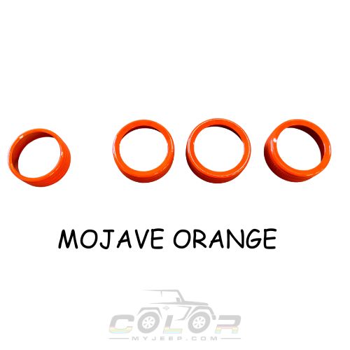 Knob Trim Air Conditioner Media Headlight Control Knob Kit 4PCS Set JL, JLU, Sahara, Rubicon, Jeep Wrangler, JT Gladiator