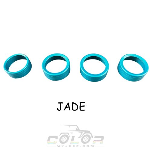 Knob Trim Air Conditioner Media Headlight Control Knob Kit 4PCS Set JL, JLU, Sahara, Rubicon, Jeep Wrangler, JT Gladiator