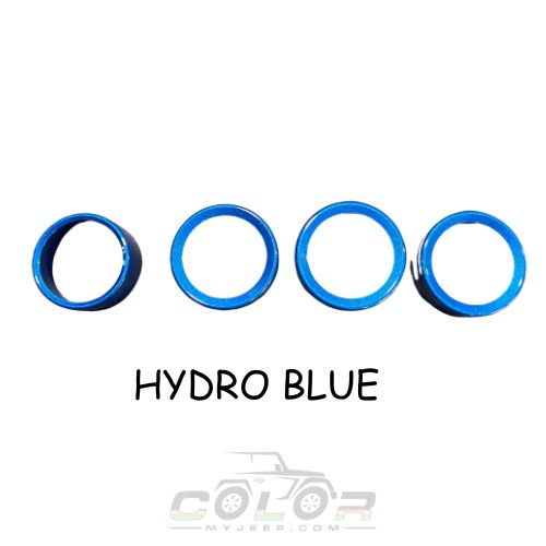 Knob Trim Air Conditioner Media Headlight Control Knob Kit 4PCS Set JL, JLU, Sahara, Rubicon, Jeep Wrangler, JT Gladiator