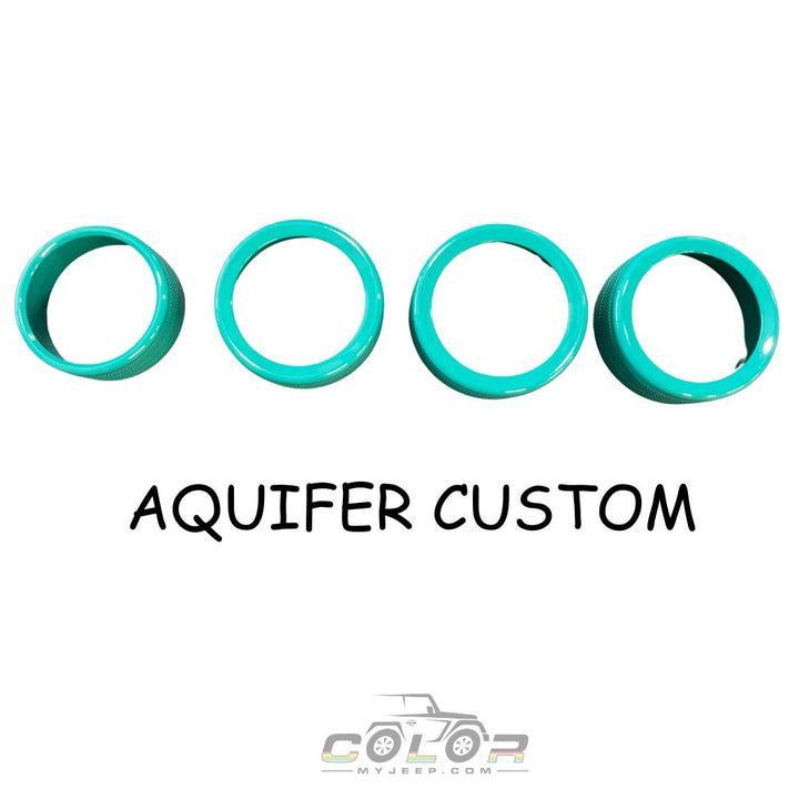 Knob Trim Air Conditioner Media Headlight Control Knob Kit 4PCS Set JL, JLU, Sahara, Rubicon, Jeep Wrangler, JT Gladiator