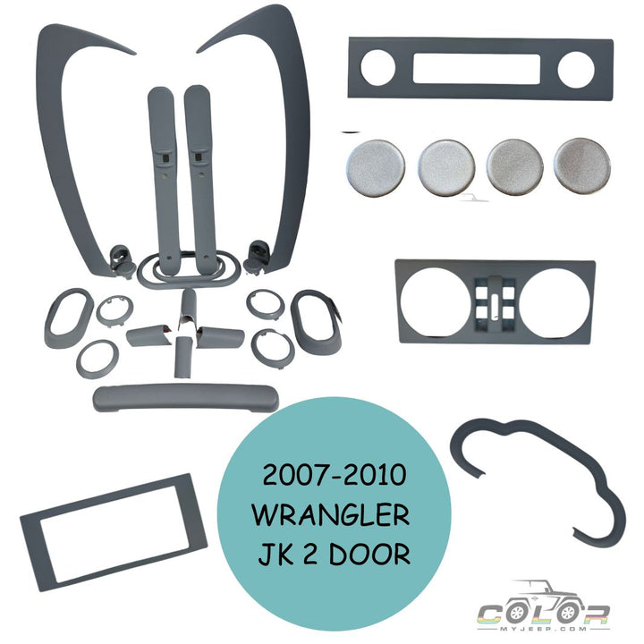 Premium INTERIOR Accent Trim Cover Package Jeep WRANGLER JK 2007-2010 2 Dr CHAMELEON