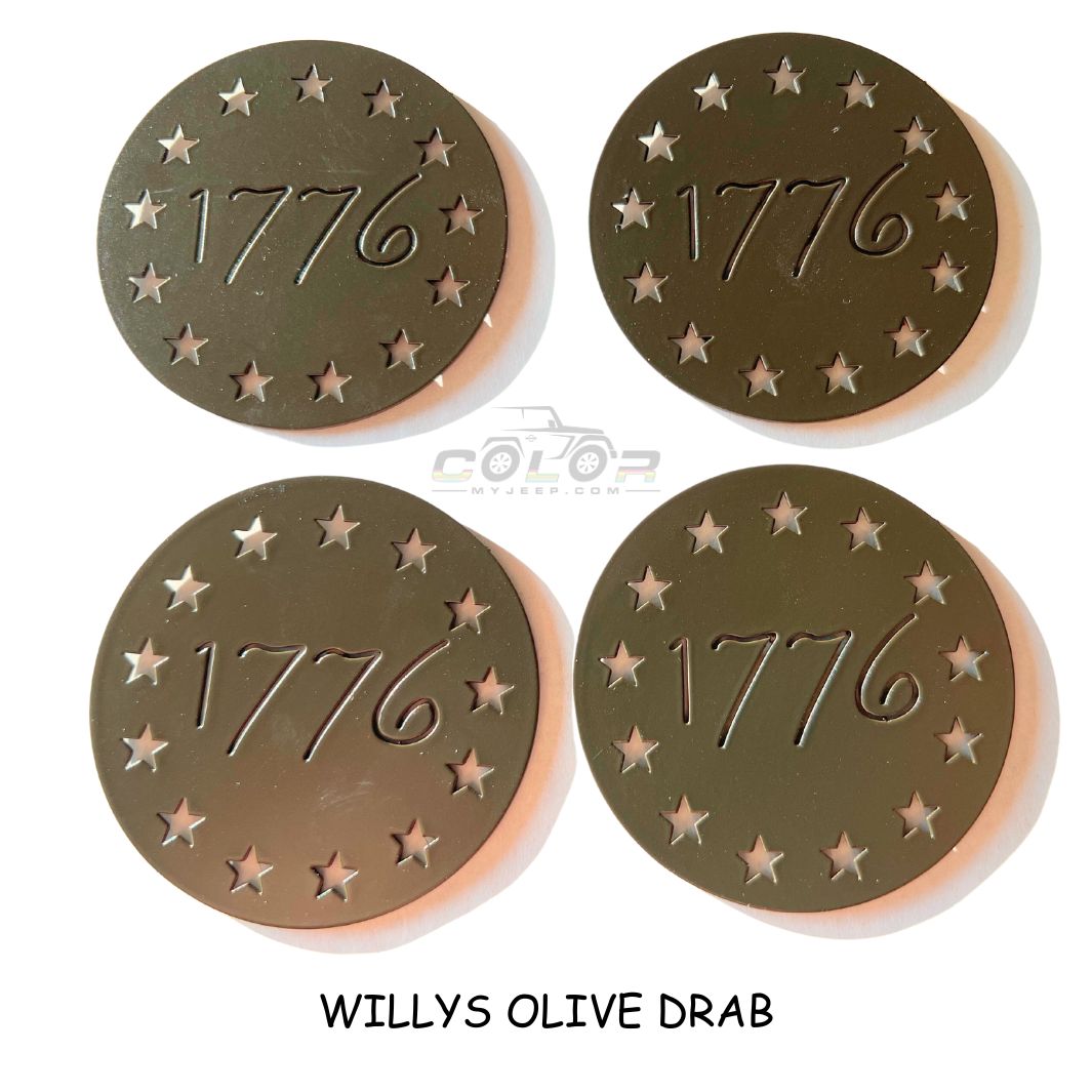 Air Vent Custom Emblem Design Interior Accent Trim JK,JKU, JL, JLU, Sahara, Rubicon, Jeep Wrangler, JT Gladiator 4 PCS SET