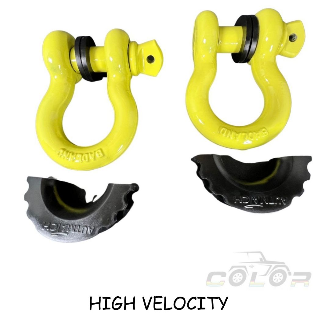 All Model D Ring Shackles 3/4 With Isolators Pair
