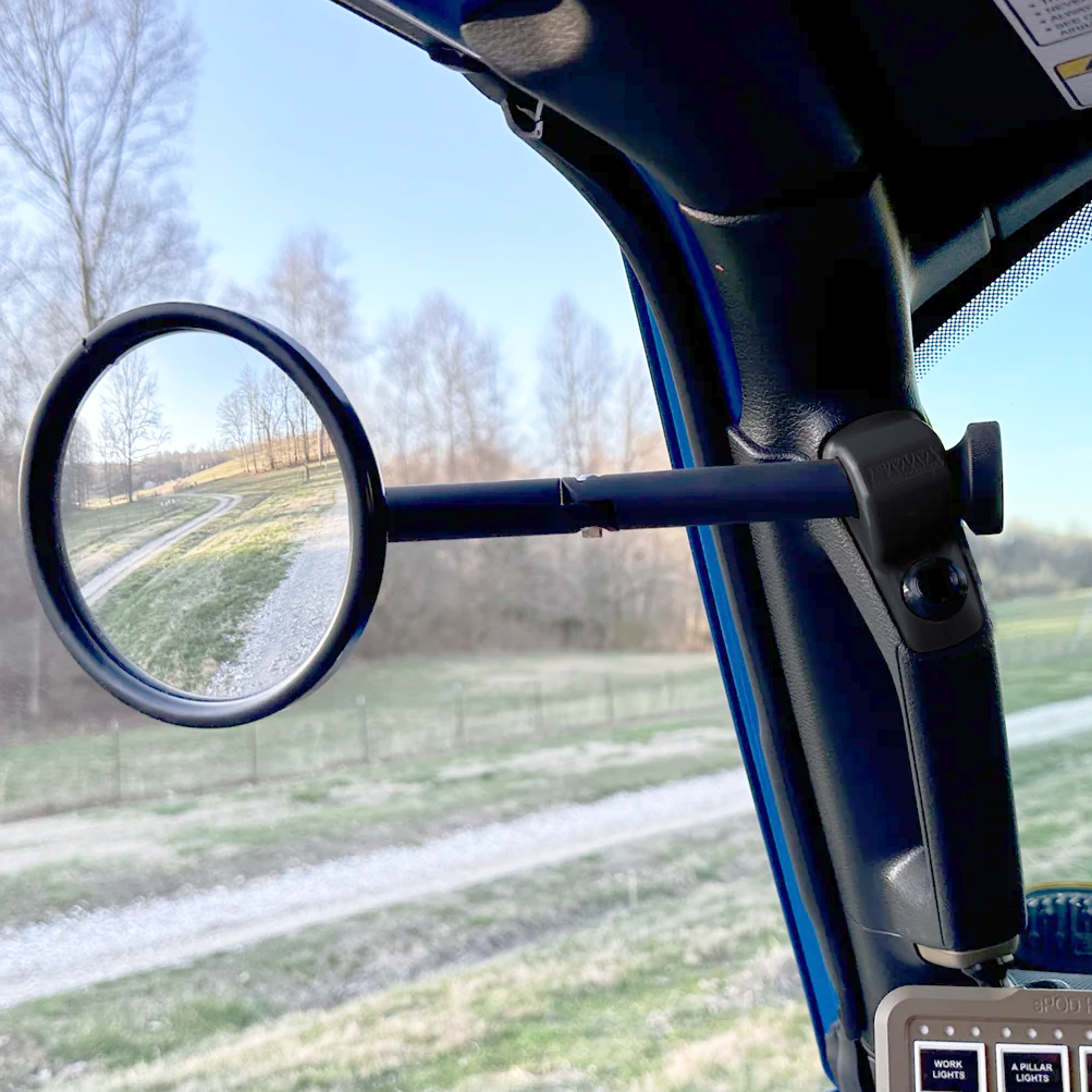 **2024** JL/JLU A-Pillar Side Jeep Mirrors with Base Mount Driver AND Passenger