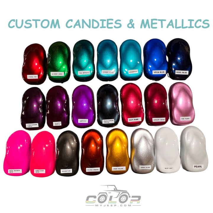 COLOR SAMPLE Candies & Metallics Custom
