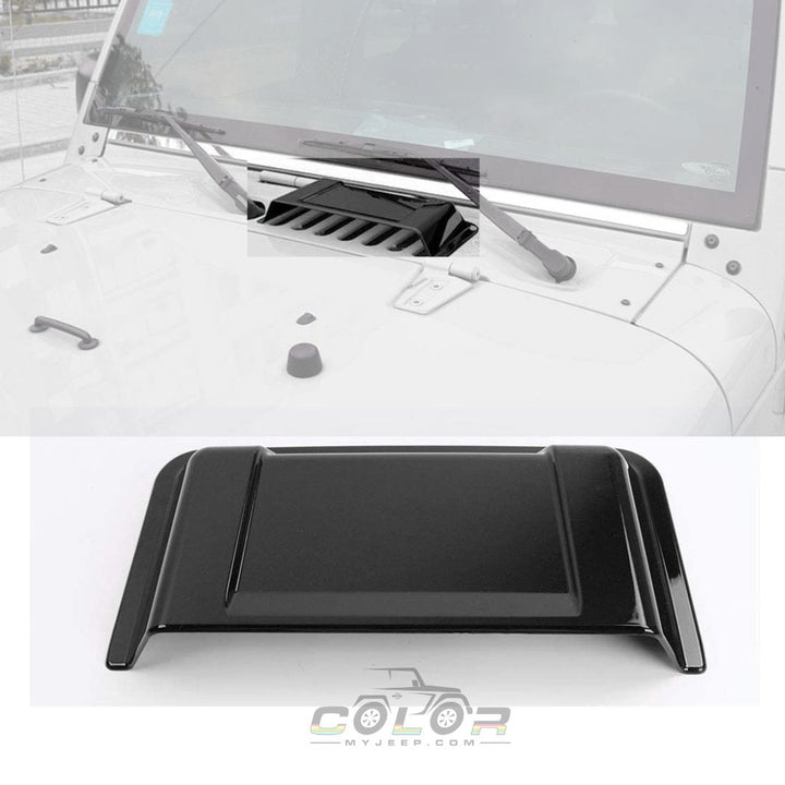 Hood Vent Scoop Accent Cover Exterior Jeep Trim JK, JKU Wrangler 2007-2018 TJ 1996-2006