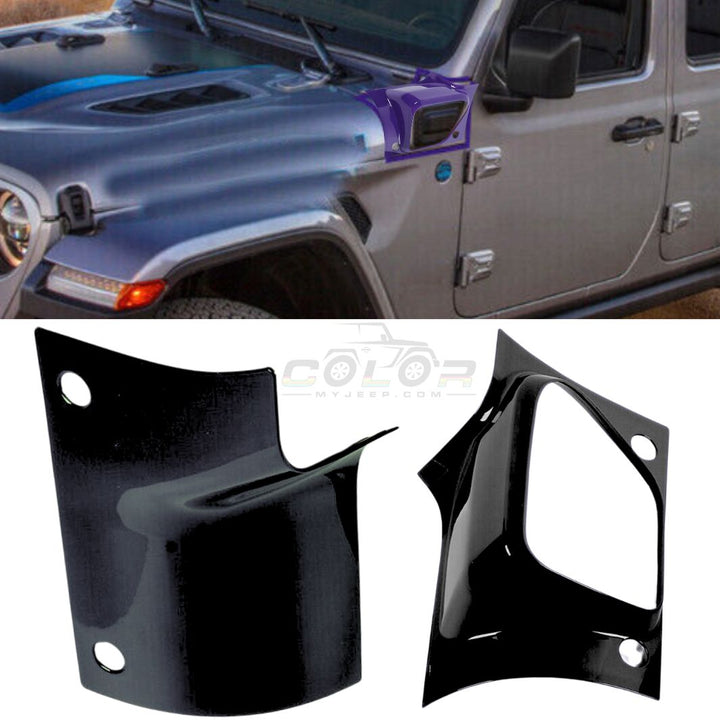 JL, JLU, Sahara, Rubicon, 4XE Body Armor Outer Cowl Exterior Accent Trim 2 PCS Set